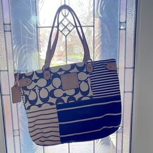 SHIPS FREE- Coach Fabric Patchwork Purse